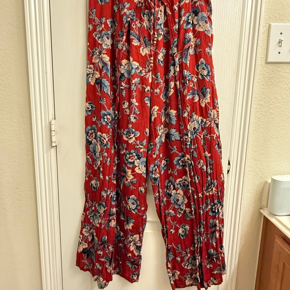 Denim and Supply Ralph Lauren Red and Blue Wide Leg Pants